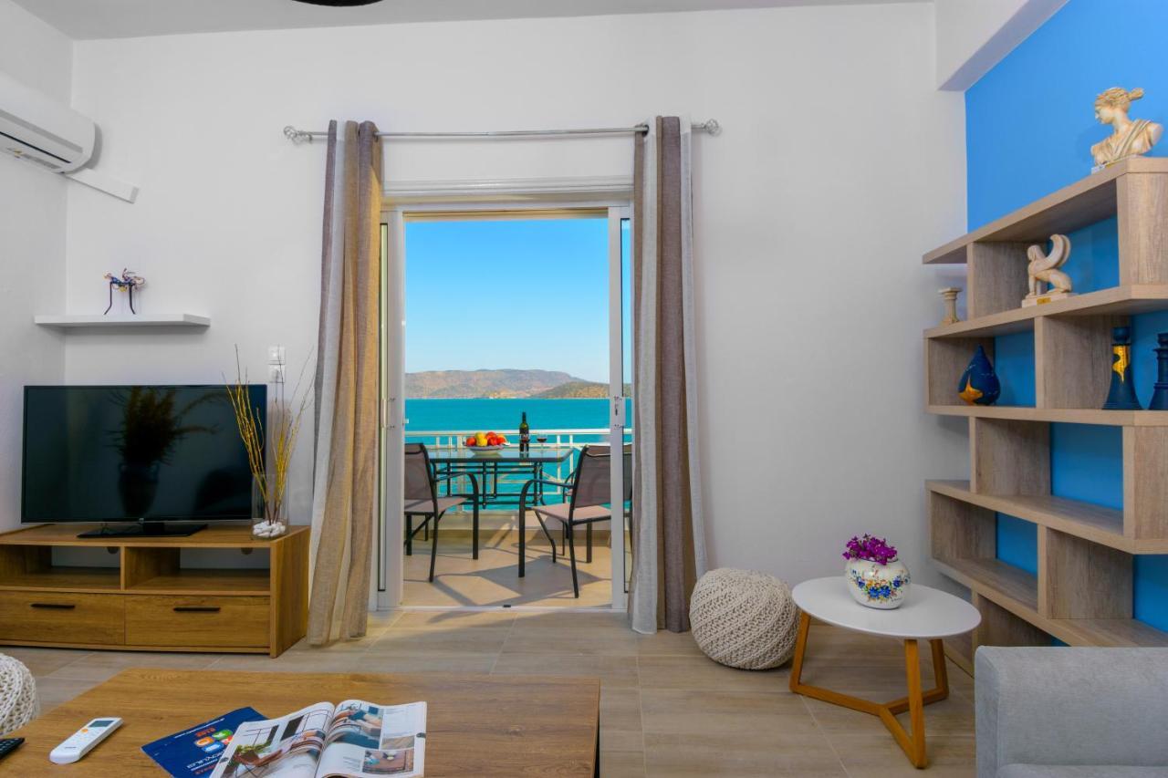 Margarita'S Seafront Luxury Apartment Elounda  Bagian luar foto