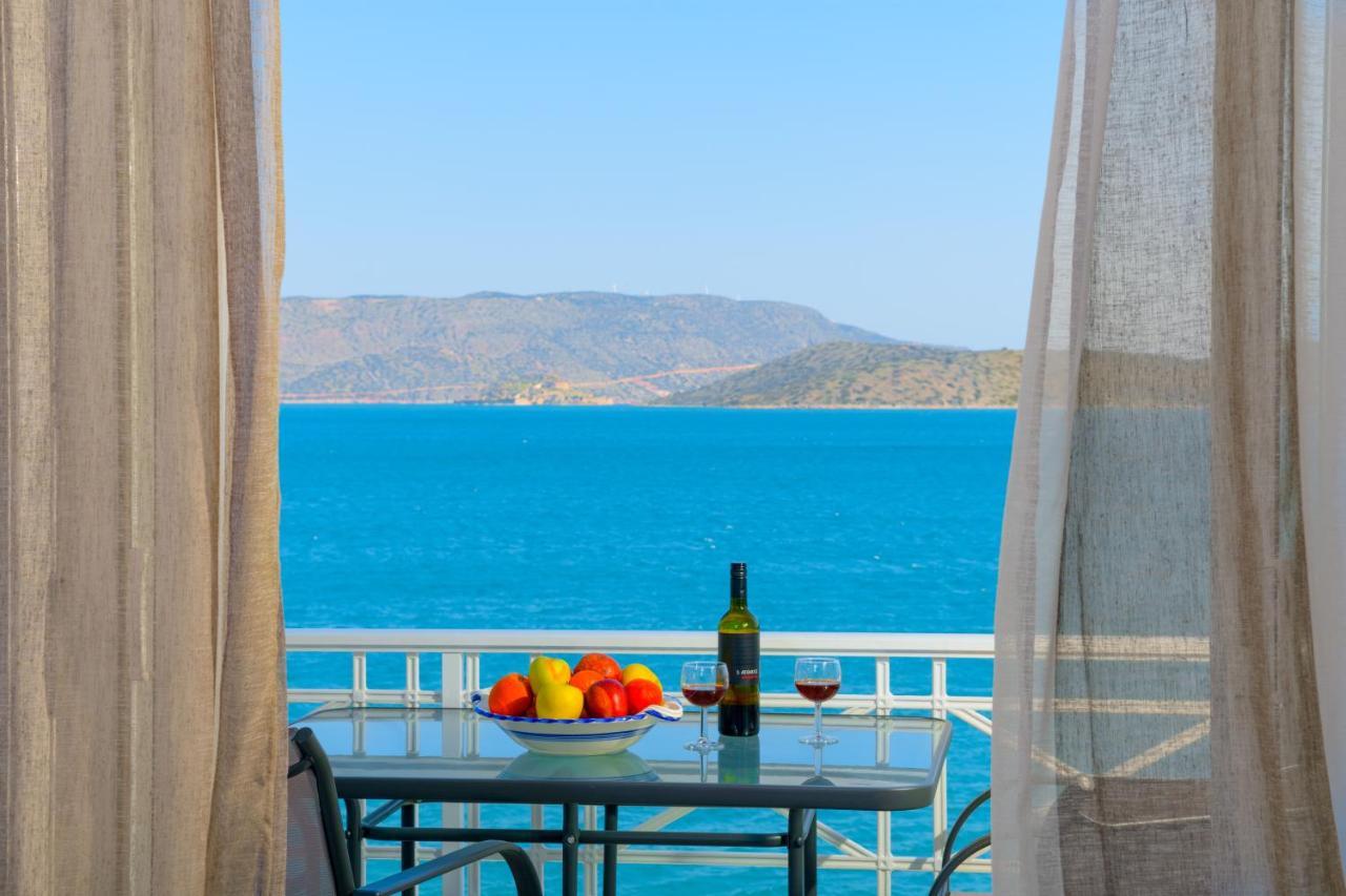 Margarita'S Seafront Luxury Apartment Elounda  Bagian luar foto