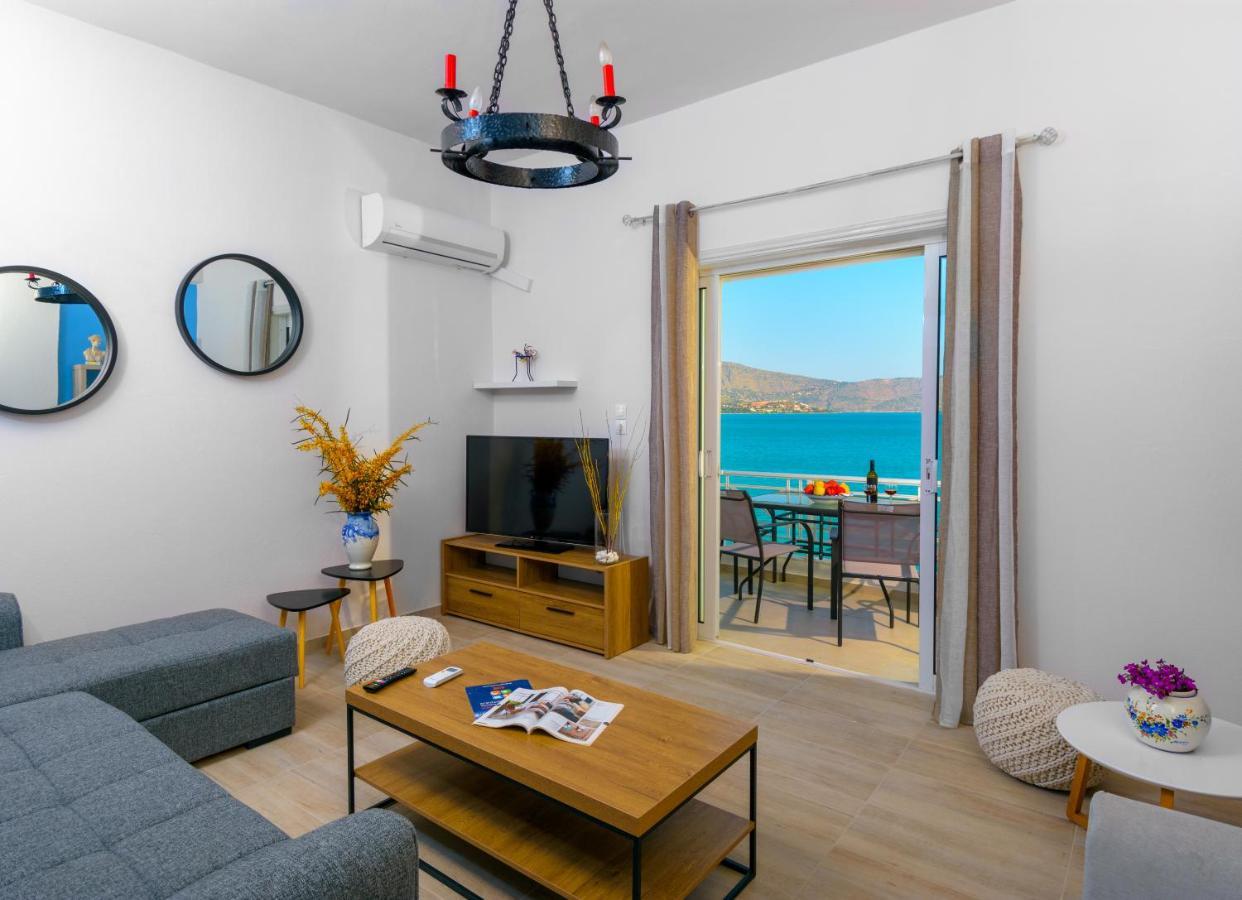 Margarita'S Seafront Luxury Apartment Elounda  Bagian luar foto