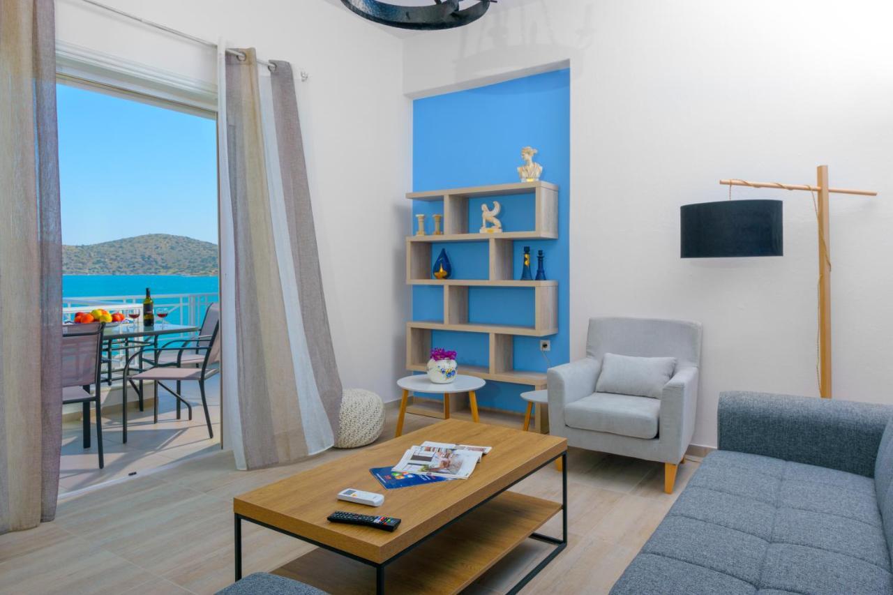 Margarita'S Seafront Luxury Apartment Elounda  Bagian luar foto