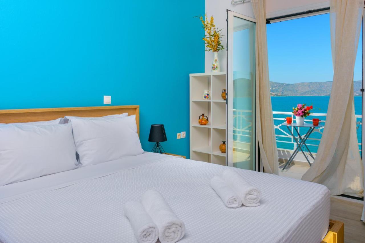 Margarita'S Seafront Luxury Apartment Elounda  Bagian luar foto