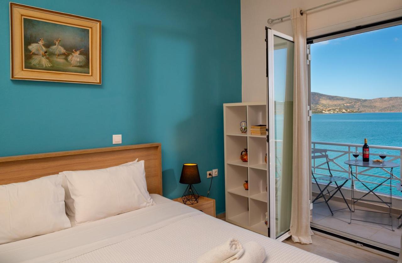 Margarita'S Seafront Luxury Apartment Elounda  Bagian luar foto